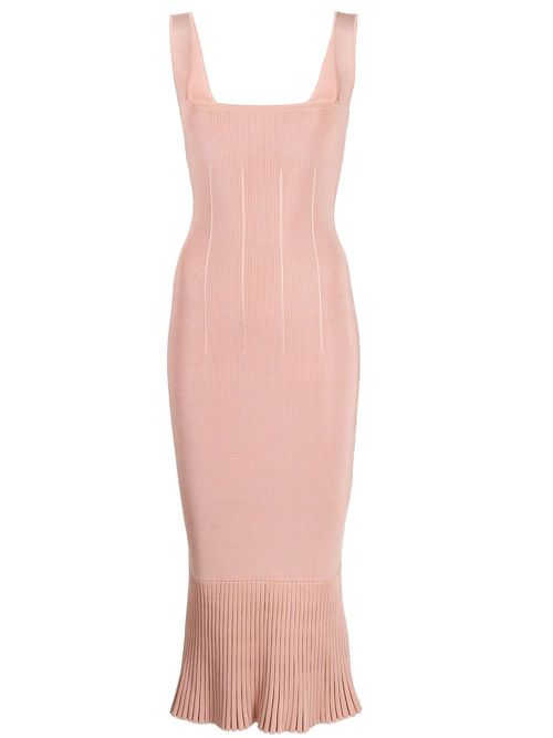 Galvan London | Atalanta knitted midi dress - Pink | Realry