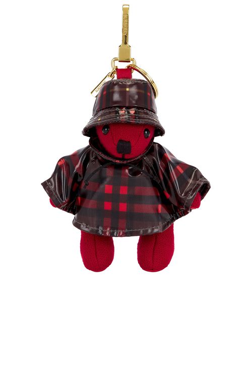 Burberry Thomas Raincoat Charm in Poppy - Red. a