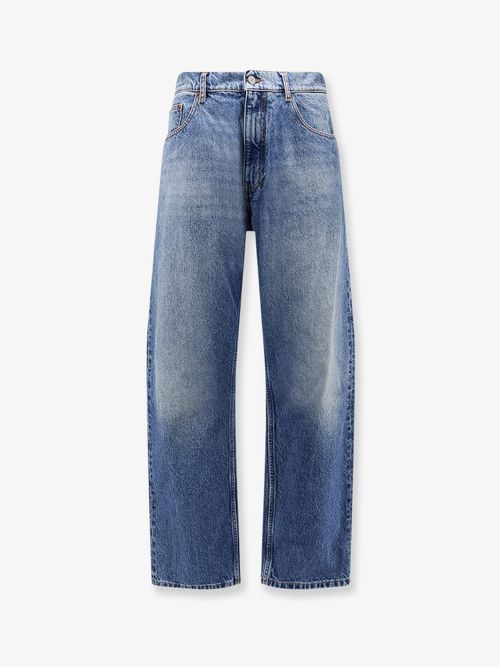 Five-Pocket Cotton Jeans — Blue