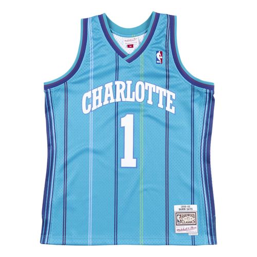 Men's NBA Swingman Road Jersey Charlotte Hornets 99 Baron Davis