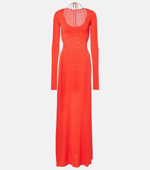Valejo Halter knit maxi dress
