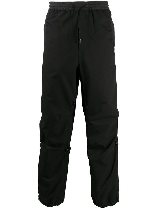 Drawstring track pants - Black
