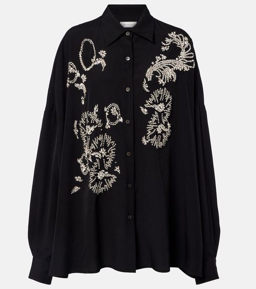 Oversized embellished shirt