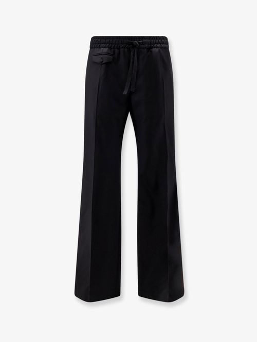 Virgin Wool Trousers — Black