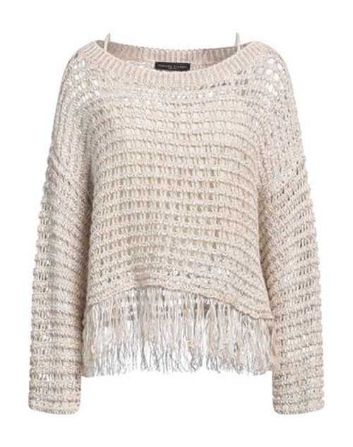 Woman Sweater Beige Size 10 Linen, Mohair wool, Cotton, Polyester