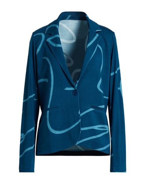 Woman Blazer Deep teal Size 1 Viscose, Elastane