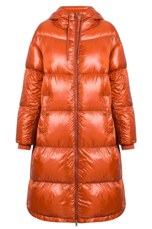 Goose Down Down Jacket — Orange