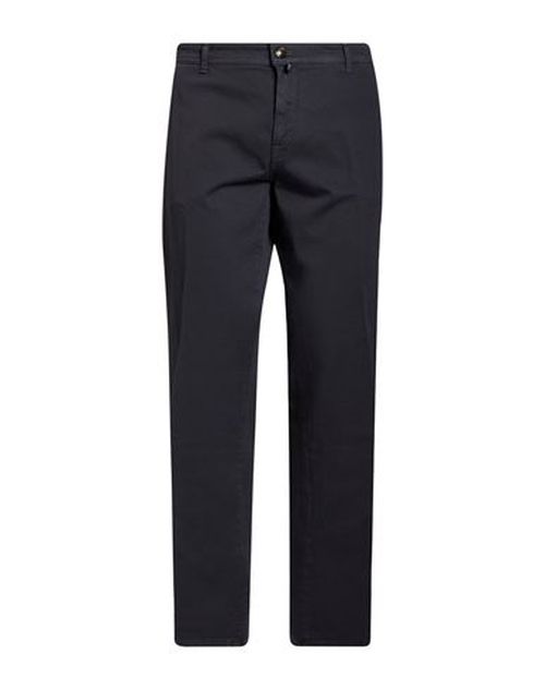 Man Pants Navy Size 42 Cotton, Elastane