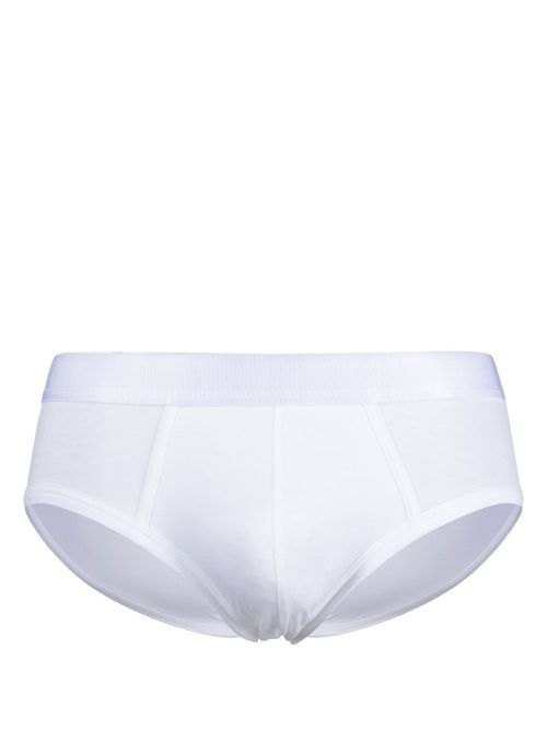 Logo-waistband briefs - White