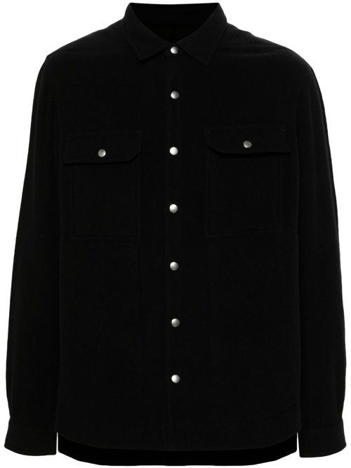 Felted shirt jacket - Black