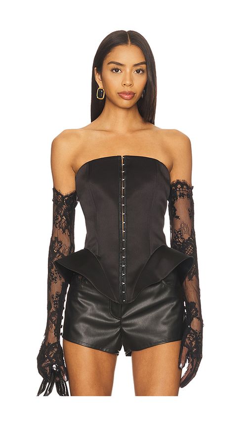 Aniye Records Len Bustier Top in Black. M also in L
