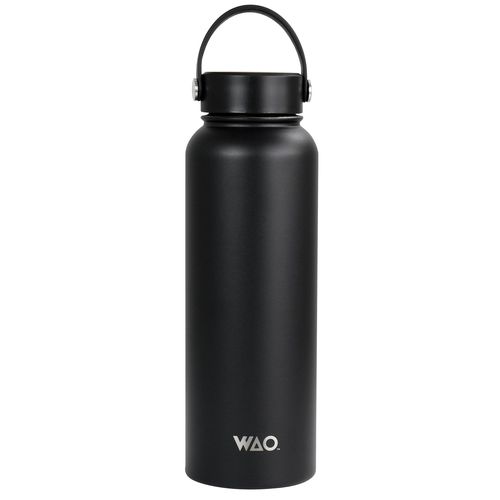 38 oz. Thermal Bottle with Lid in Matte Black