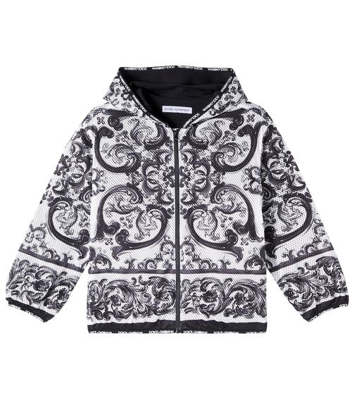 Majolica hooded zip-up jacket