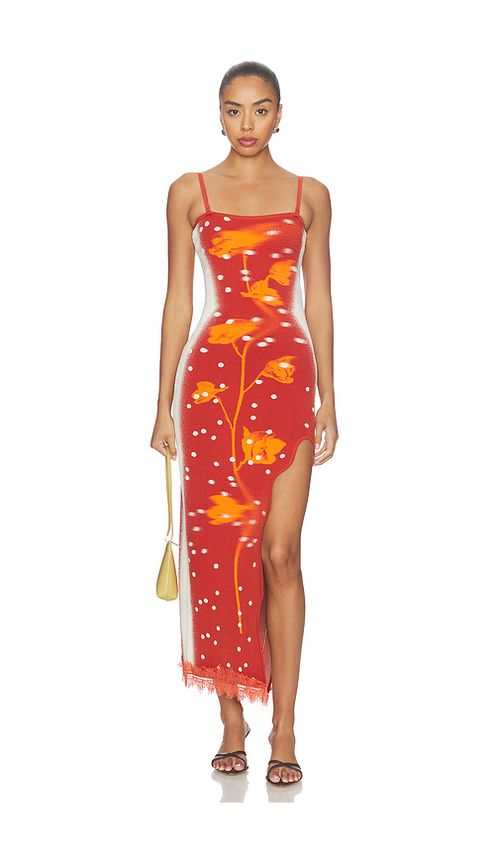 Vestido iris maxi tank en color naranja XS también en S, M