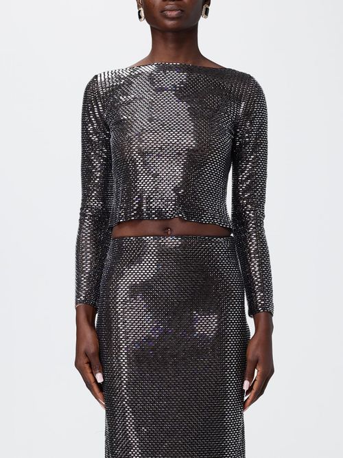 Top Woman color Black