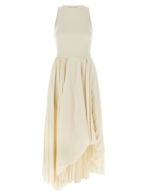 White Asymmetrical Dress
