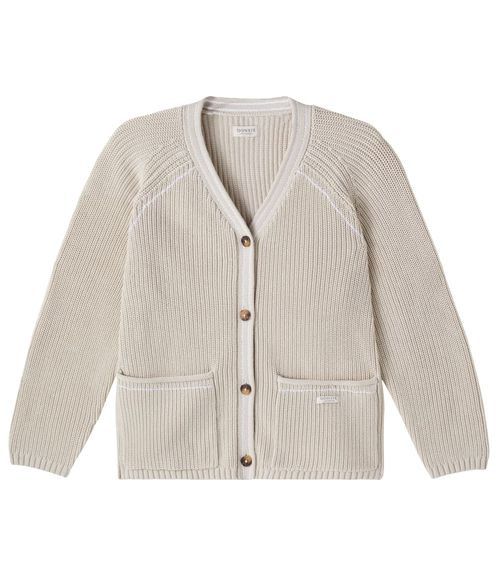 Khalan ribbed-knit cotton cardigan