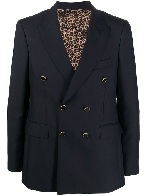 Double-breasted blazer - Blue