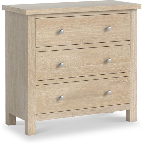 Farro Washed Oak 3 Drawer Chest of Drawers | Bedroom | Roseland