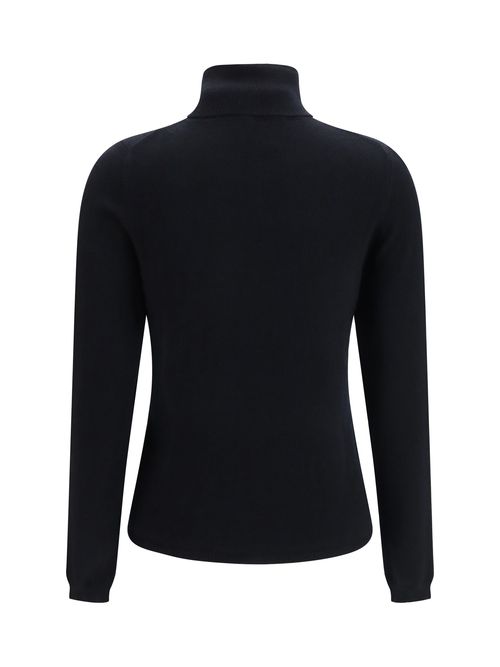 Cashmere Turtleneck Sweater — Black