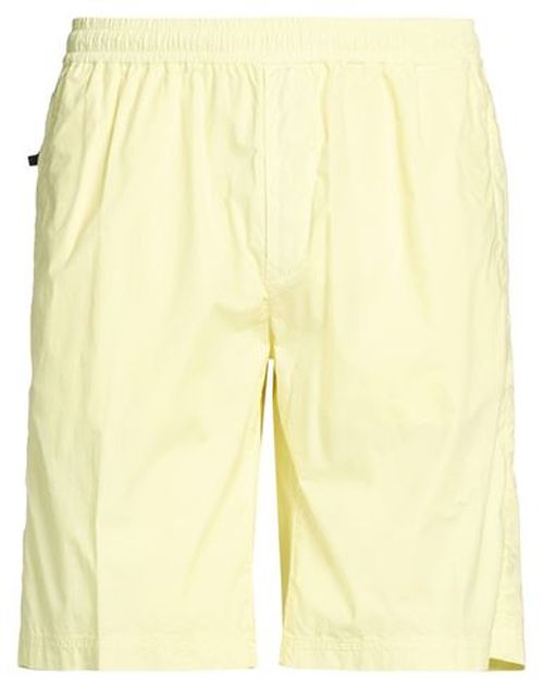 Man Shorts & Bermuda Shorts Pastel yellow Size 34 Cotton, Elastane