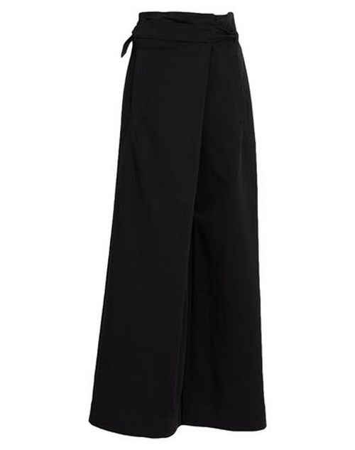 Woman Pants Dark brown Size 8 Virgin Wool, Silk