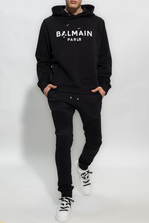 Printed Hoodie, Men's, Black