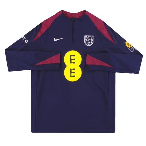 2024-25 England Nike Player Issue 1/4 Zip Training Top - England / Excellent / Mediu