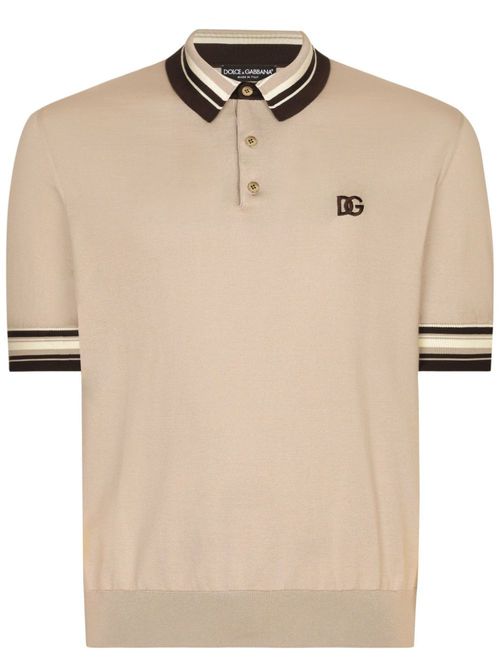 Neutral DG-Embroidered Polo Shirt - Men's - Silk