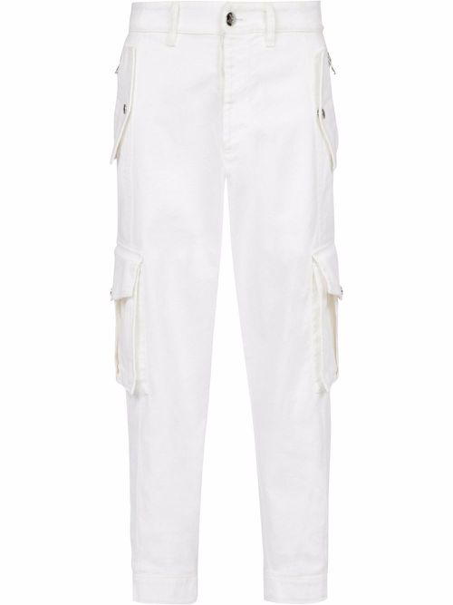 Tapered leg cargo jeans - Neutrals