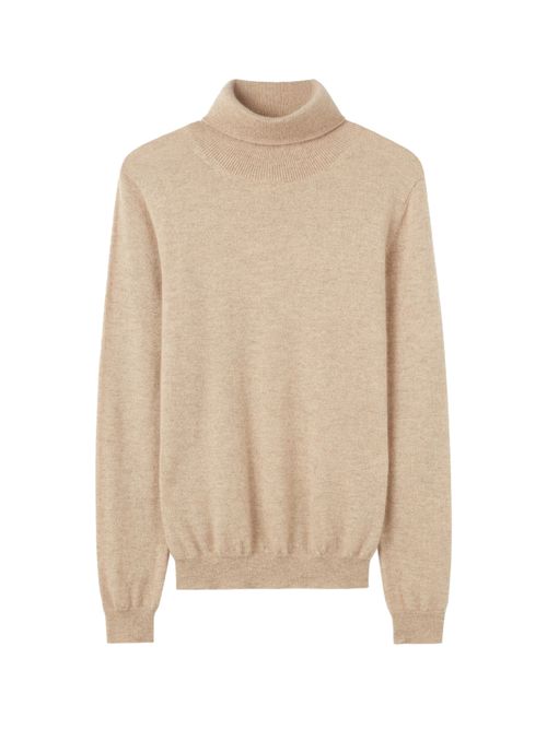 GOBI Cashmere Pullover 'Women's Essential Cashmere Turtleneck Sweater' cipria