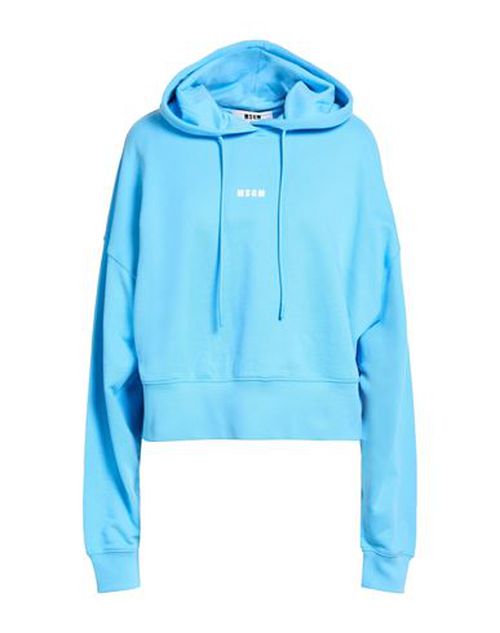 Woman Sweatshirt Sky blue Size M Cotton