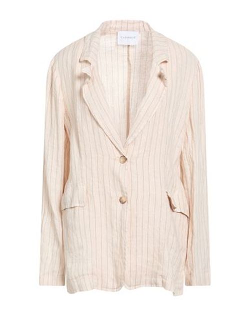 Woman Blazer Sand Size 4 Linen