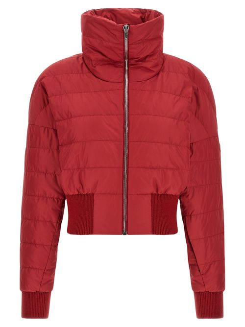 Quilted Goose Down Down Jacket — Red