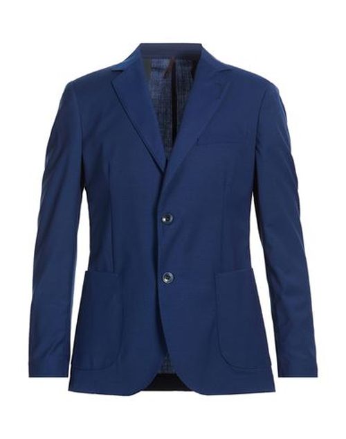 Man Blazer Bright blue Size 36 Polyester, Wool, Elastane