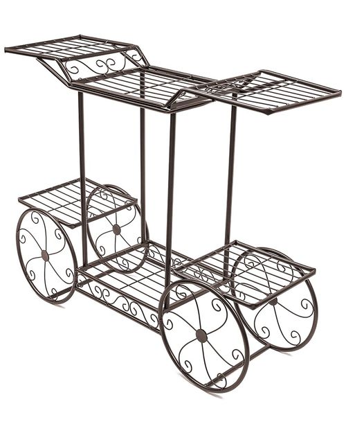 Cart Stand Flower Pot Rack