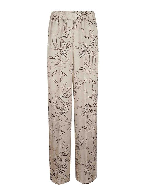 Fluid viscose satin trousers