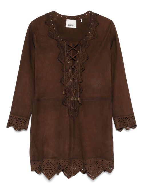 ISABEL MARANT Charlina mini dress - Brown