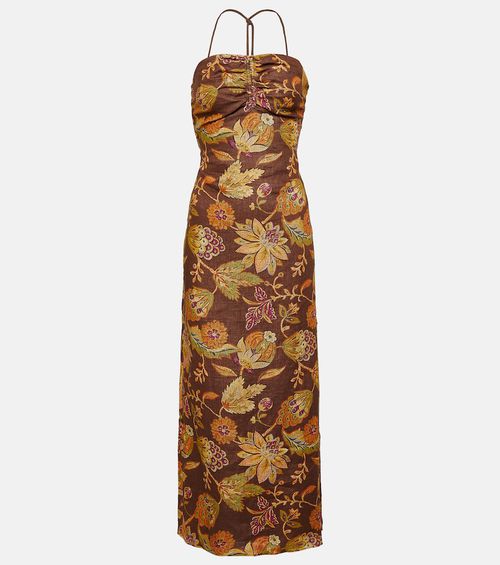 Josefina floral linen midi dress