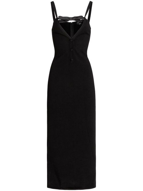 Cut-out detailing long dress - Black