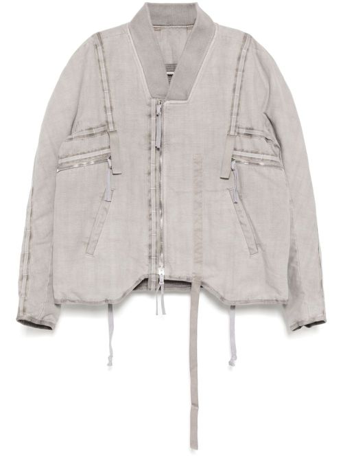 Zip-up bomber jacket - Grey