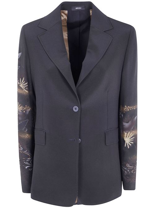 Ibrigu Single Breasted "Traditional Kimono" Jacket Brown Overdyed