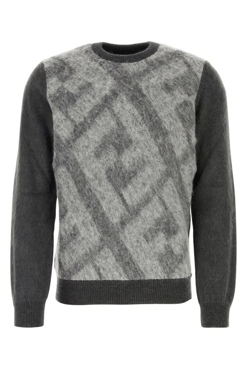 Embroidered Wool Blend Sweater