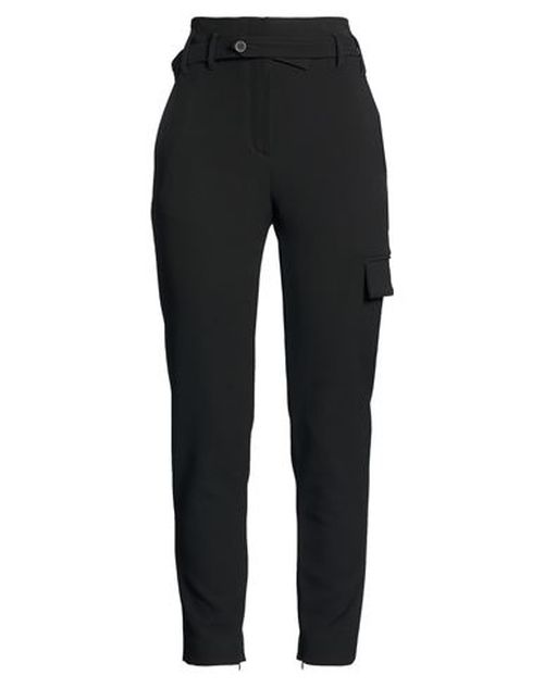 Woman Pants Black Size 2 Polyester, Viscose, Elastane