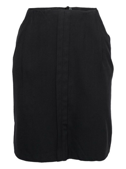 Seam-detail pencil skirt - Black