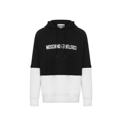 Logo-Embroidered Cotton Sweatshirt — Black