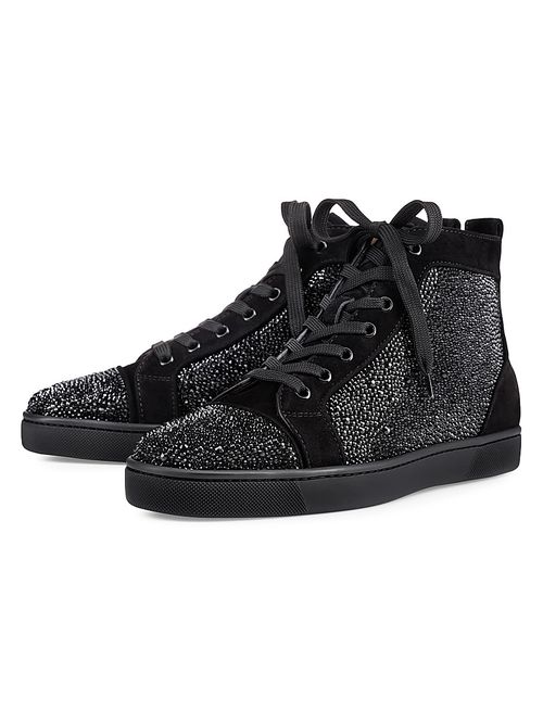 Men's Louis Strass High-Top Sneakers - Black