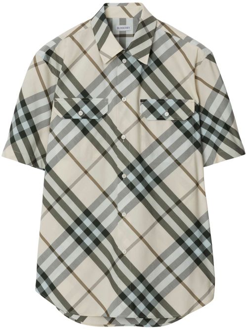 Nova Check-jacquard shirt - Neutrals