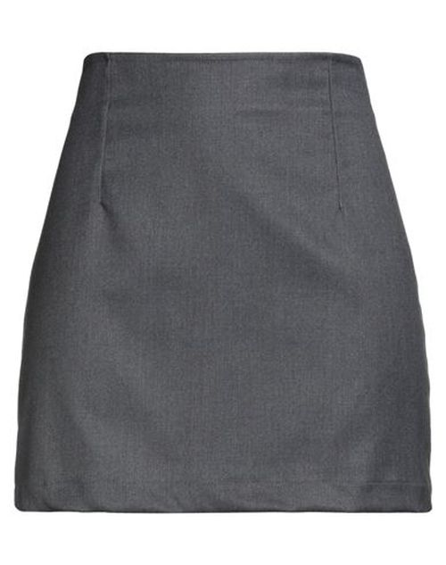 Woman Mini skirt Grey Size XS Polyester, Viscose, Elastane