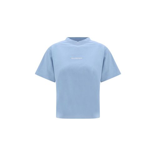 Cotton Logo T-Shirt — Blue